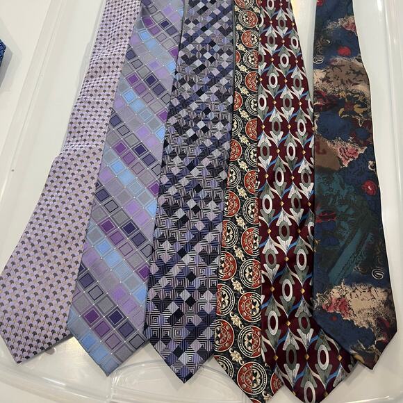 HUGE Lot of Men's Neck Tie's Rainbow Assorted Silk Ties for Men Crafts 43 total - Picture 6 of 7